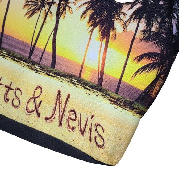 🐞7/$25 Robin Ruth Women Handbags, St. Kitts & Nevis Weekender Canvas Tote Bag - Picture 6 of 12